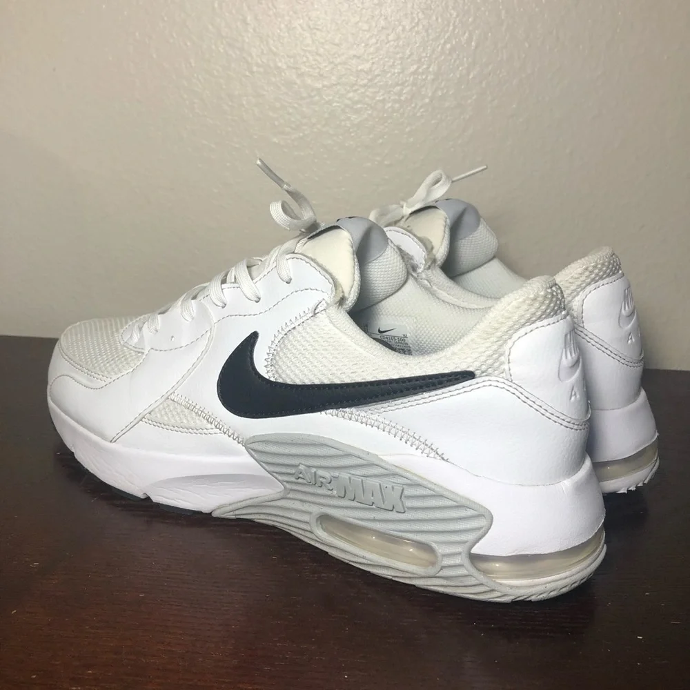 Nike Air Max Excee White Black Grey Running Casual Shoes Sneakers CD4165-100 - Picture 6 of 10